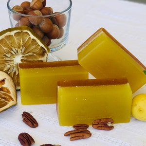 Olive oil exfoliating soap  - Cruelty Free- scrub - orange oil