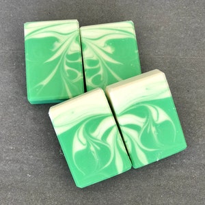 Moisturizing Luxury face and body soap -  Cold Processed - Cruelty Free - Minty Citrus