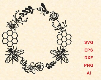 Free Free Bee Wreath Svg SVG PNG EPS DXF File