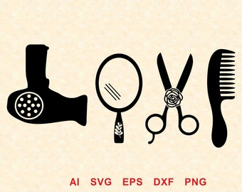 Download Hairdresser Love Etsy