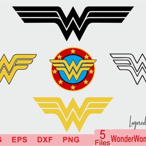 Download Distressed Wonder Woman Logo Svg Wonder Woman Dxf Wonder Etsy