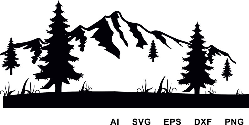 Free Free 303 Mountain Tree Svg SVG PNG EPS DXF File