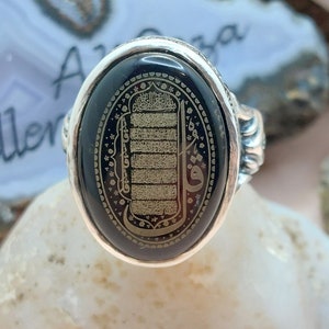 Genuine Aqeeq Real Aqiq Akik Naturally mined Agate 925 Silver Ring Beautifully Hand Crafted Mount Hand Engraving 4 Qul Salavat Fatima