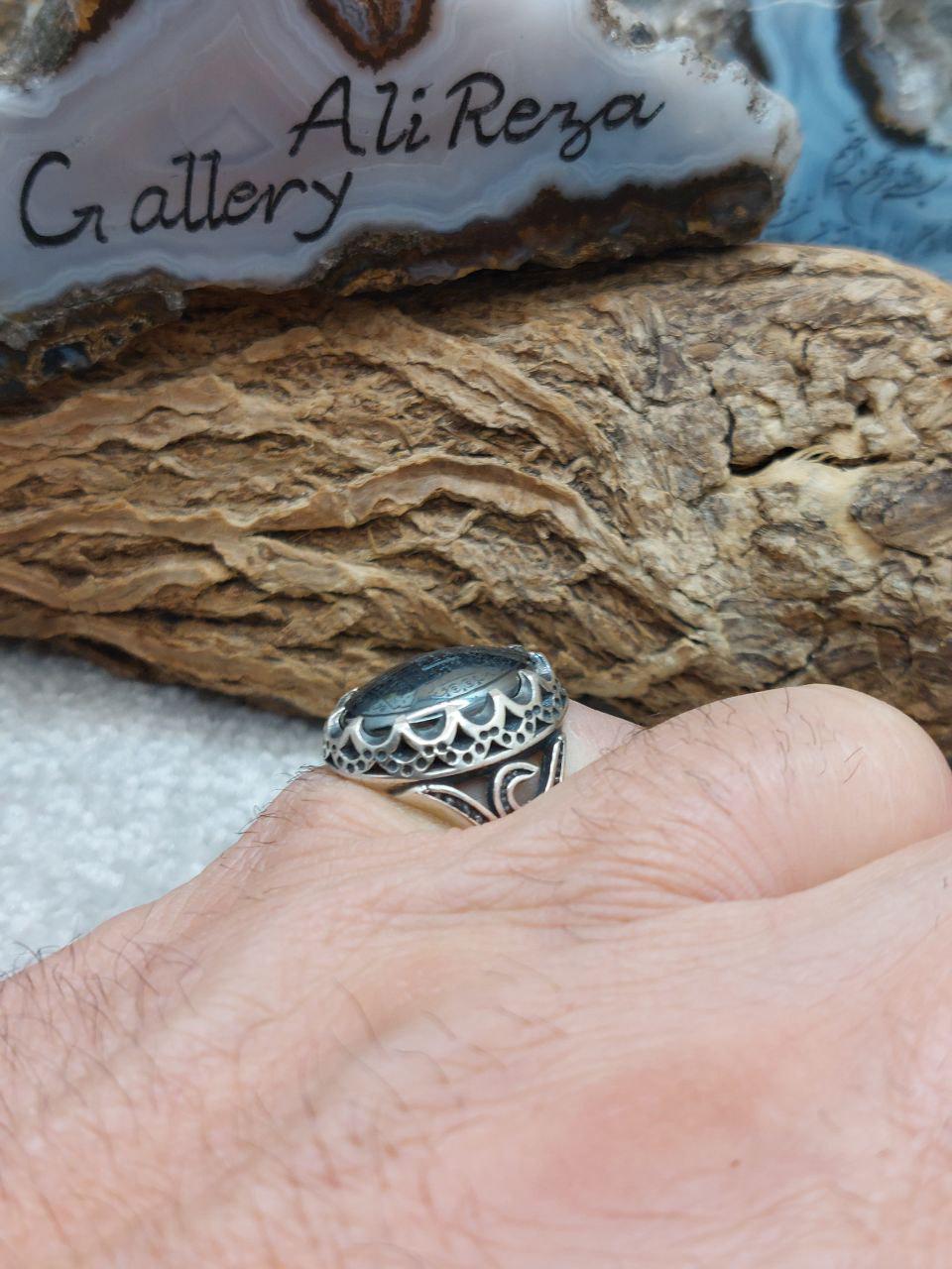 HaH刻印 ヘマタイトリング 12号 シルバー 925 手作り925シルバーHadeed