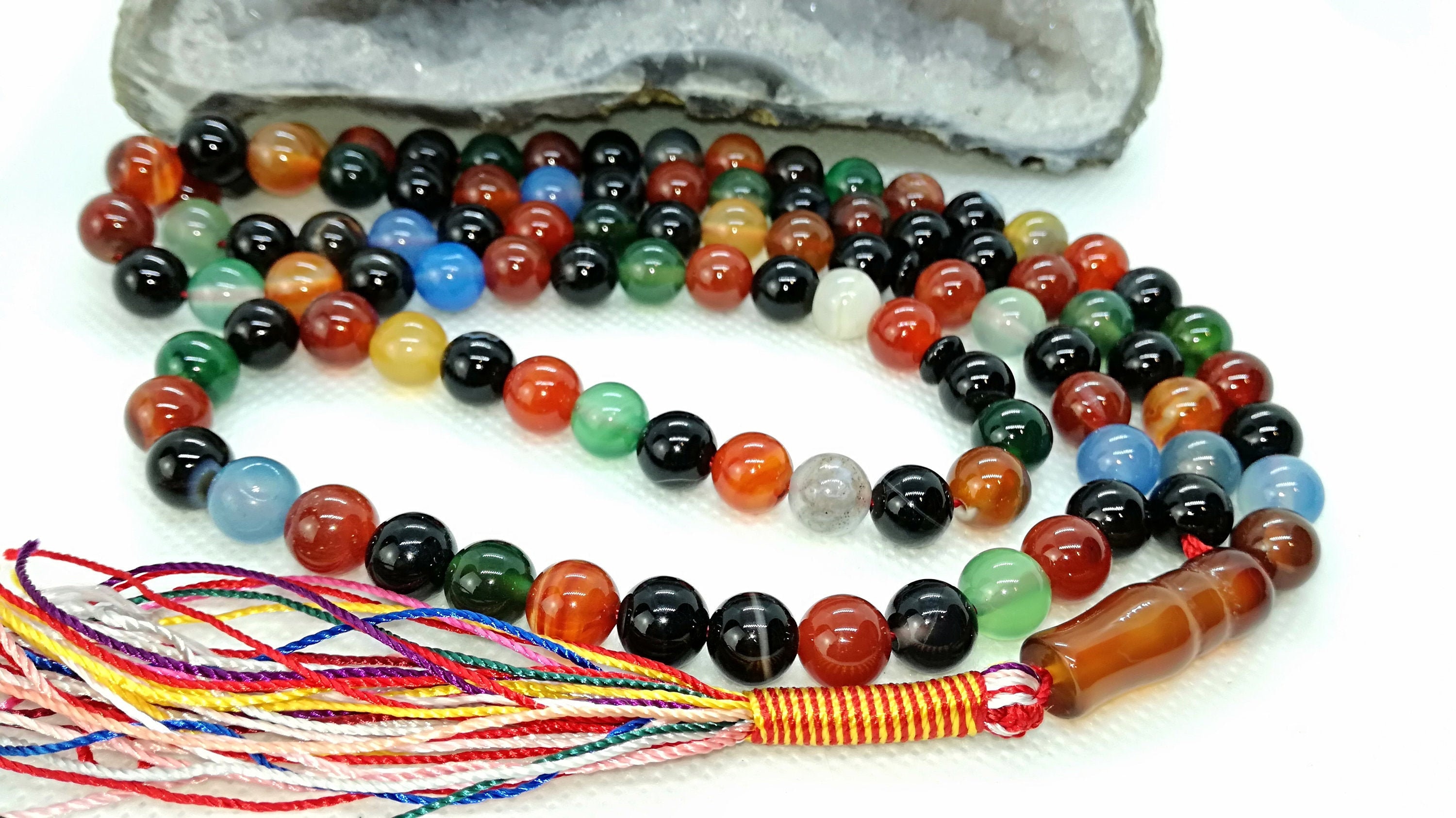 Umul Banin Real Aqeeq Tasbeeh Brazilian Agate Ummul Baneen Rosary Tasbih Misbaha Sibha Prayer 99 Bead 6 8m Sharaf Al Shams Etsy