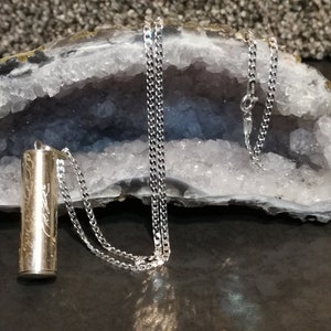 Hand Written Hirz Imam Jawad 925 Silver Locket, Dua Samawaat & Deer Skin Taweez