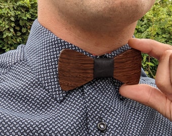 Wooden Bowtie (S) - wedding, prom, engagement, gift, special occasion