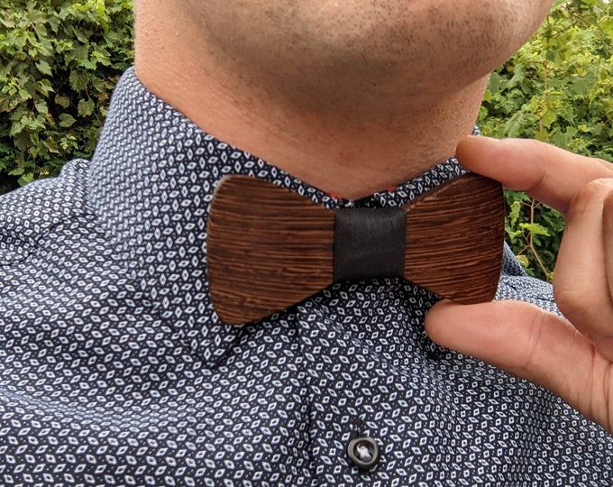 Wooden Bowtie (S) - wedding, prom, engagement, gift, special occasion