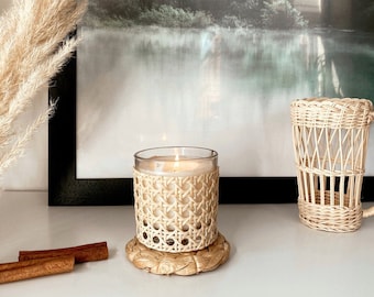 Rattan Candle / Home Decor / Candles / Housewarming Gift / Stylish Home Fashion