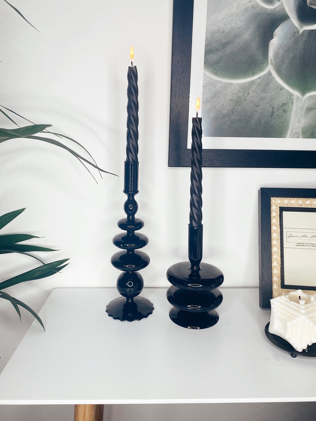 Large Candlestick Holders Unique Candlestick Holder Etsy