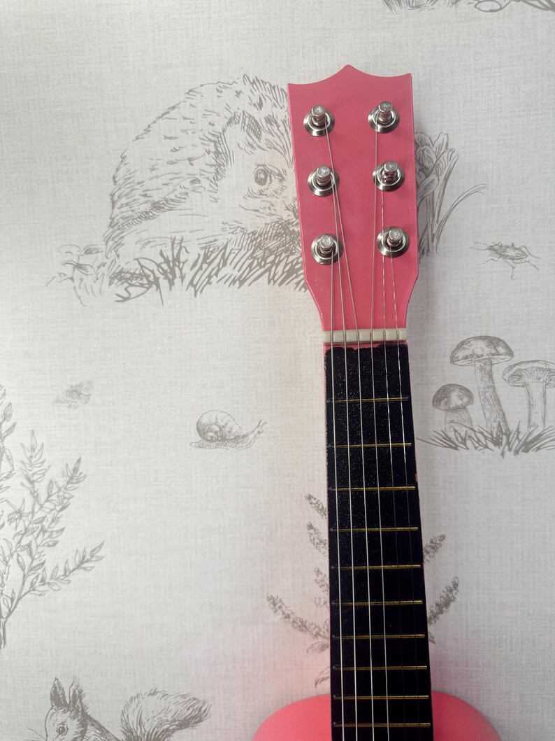 Personalized Black Acoustic Guitar | Children's Musical Instrument image 12