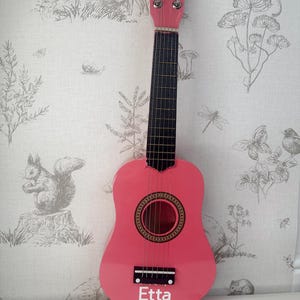 Personalized Black Acoustic Guitar | Children's Musical Instrument image 13