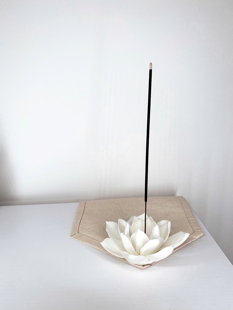 Floral Incense Holder Flower Ornament Home Decor Ornament Incense Flower Cream Home Fashion Home Style Accessories image 2