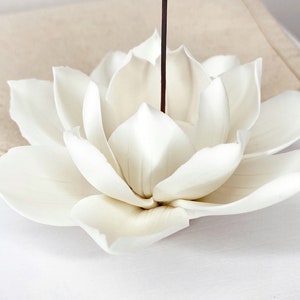 Floral Incense Holder Flower Ornament Home Decor Ornament Incense Flower Cream Home Fashion Home Style Accessories image 1