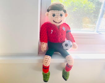 Pattern Cristiano Ronaldo #7 Soccer Football Player Stuffie *or customize to any player*