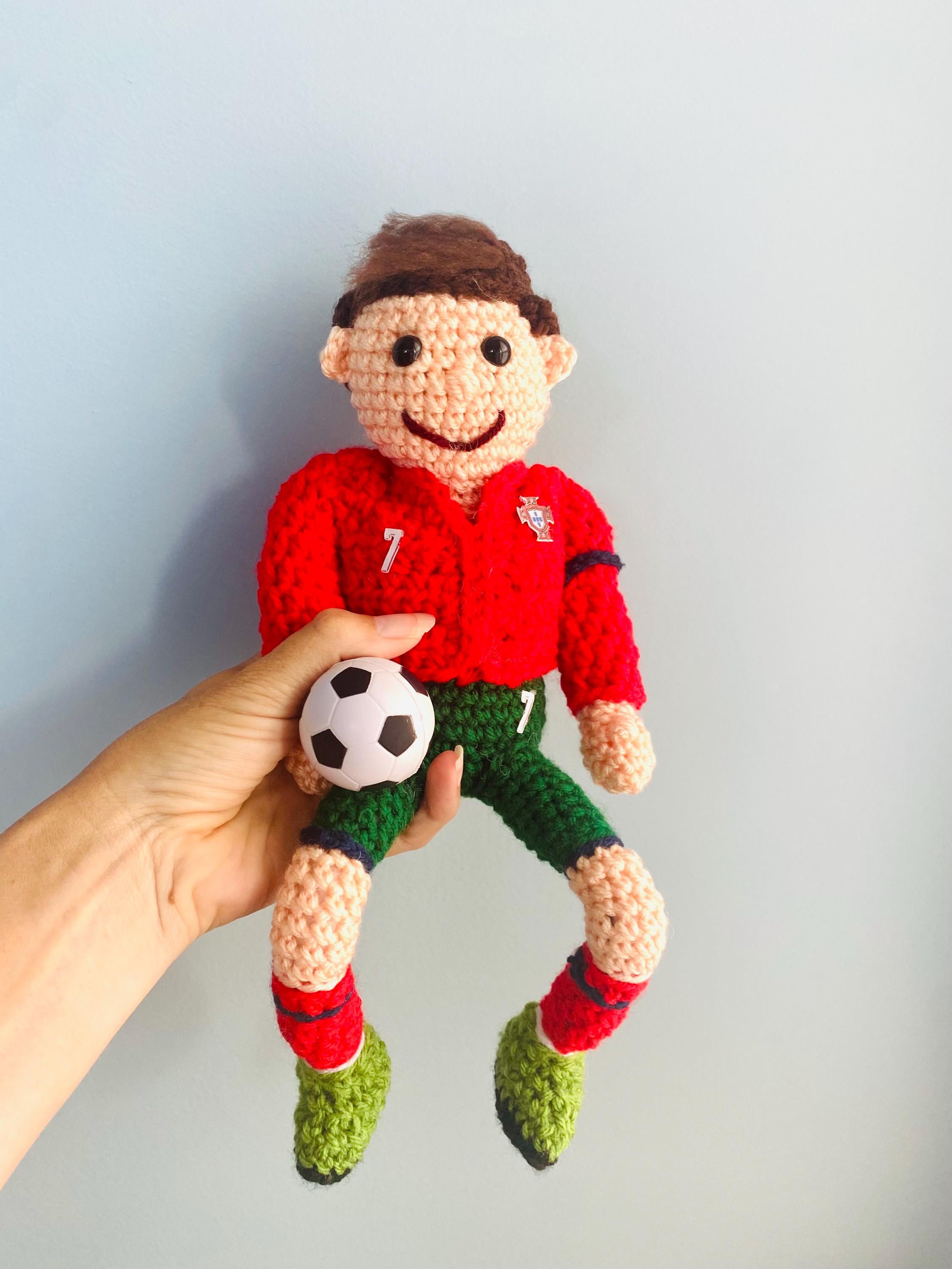 クリスティアーノ・ロナウド #7 サッカー選手ぬいぐるみ（型紙付き