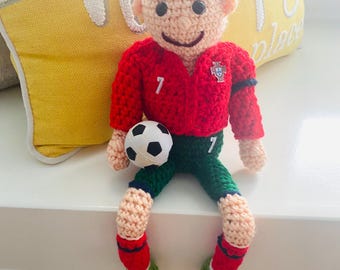 クリスティアーノ・ロナウド #7 サッカー選手ぬいぐるみ（型紙付き