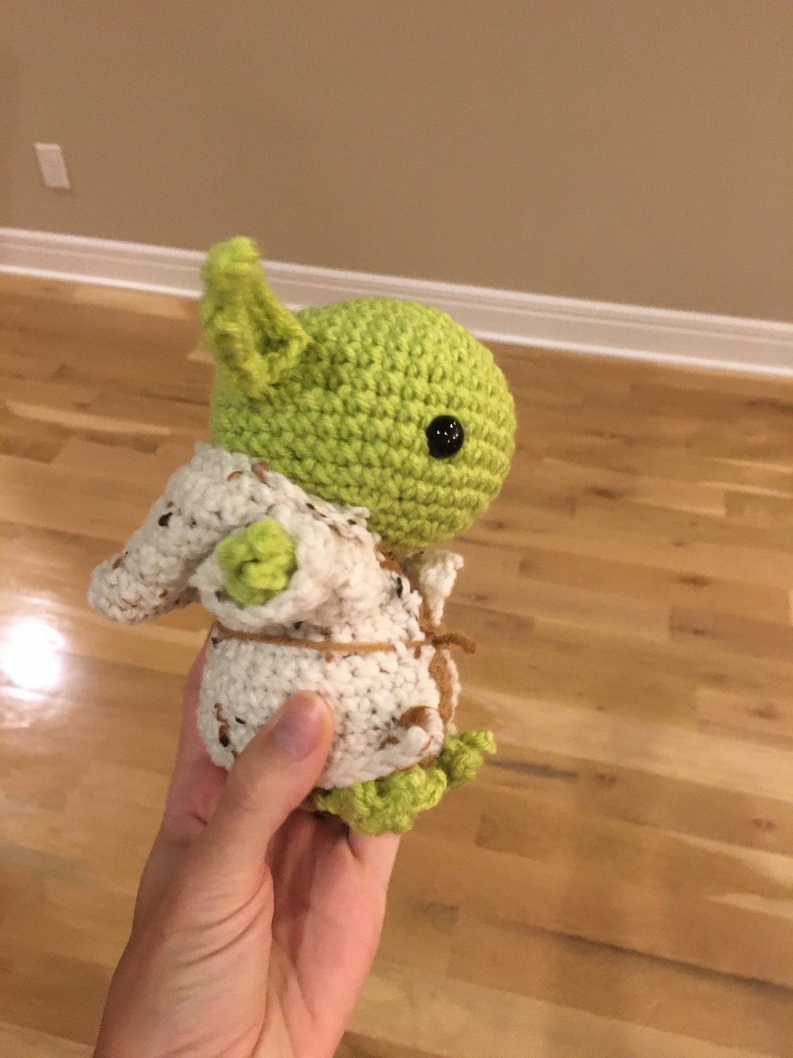 Baby Yoda adorable stuffed animal Etsy
