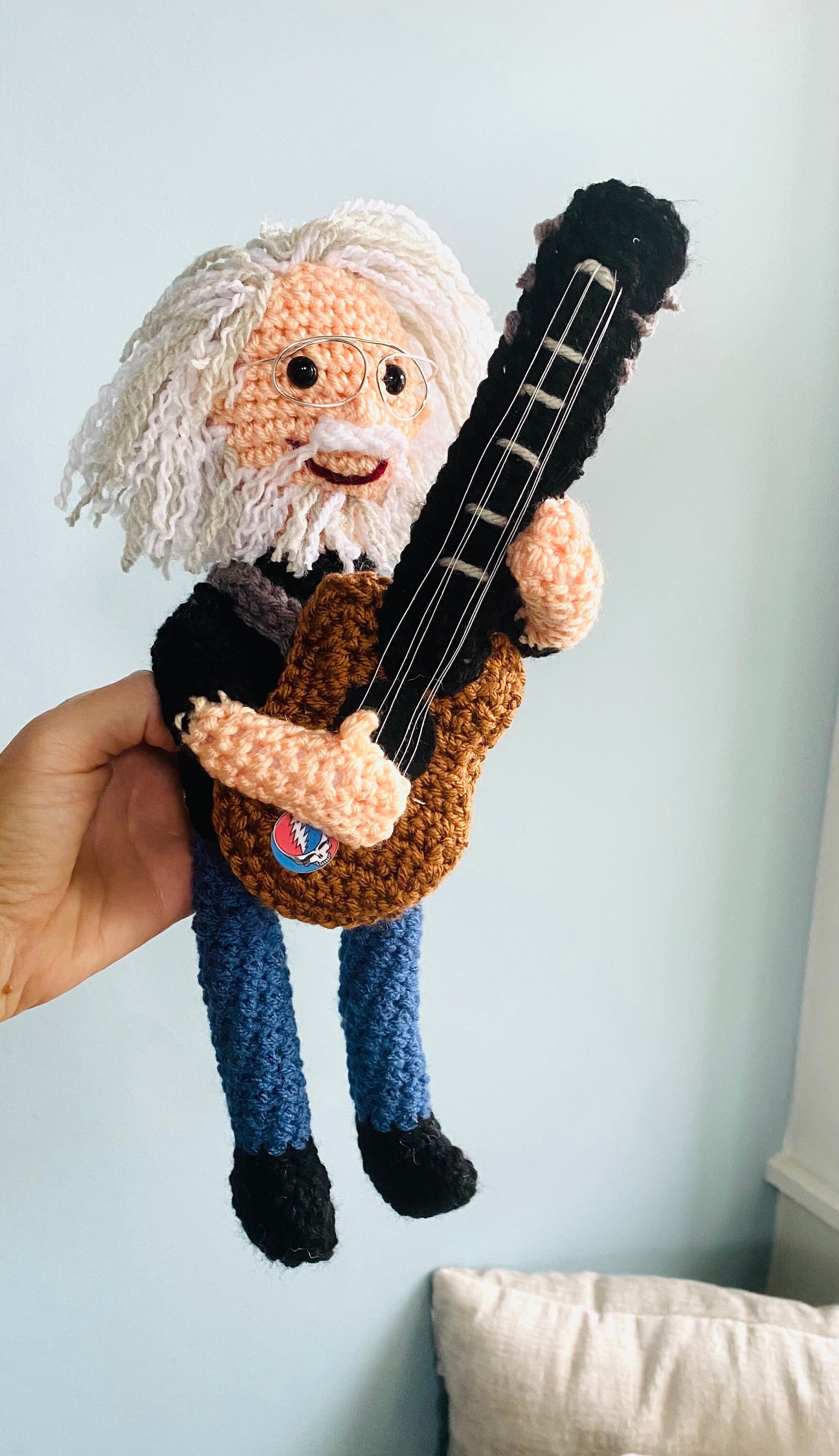 15 Grateful Dead Crochet Patterns for Bears, Blankets, Hoods, and Handmade Gifts 16 Jerry Garcia Inspired Doll Crochet Pattern