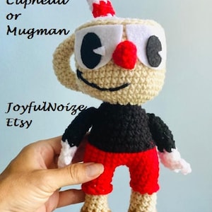 Pattern Cuphead or Mugman Crochet