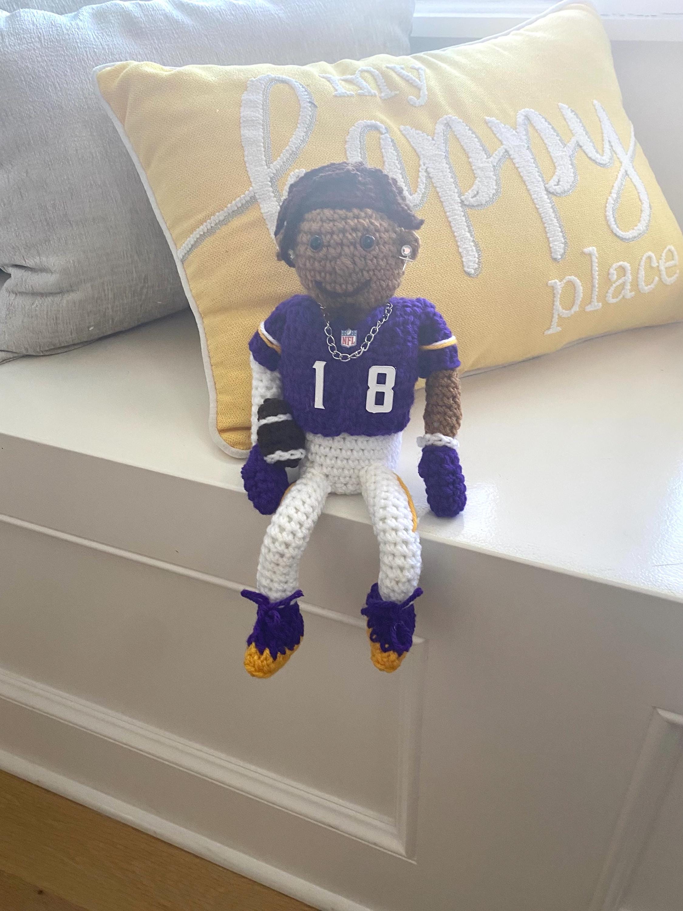 Justin Jefferson #18 Stuffie MN Vikings Football Player