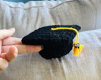 Mini Crochet Graduation Cap Class of 2024