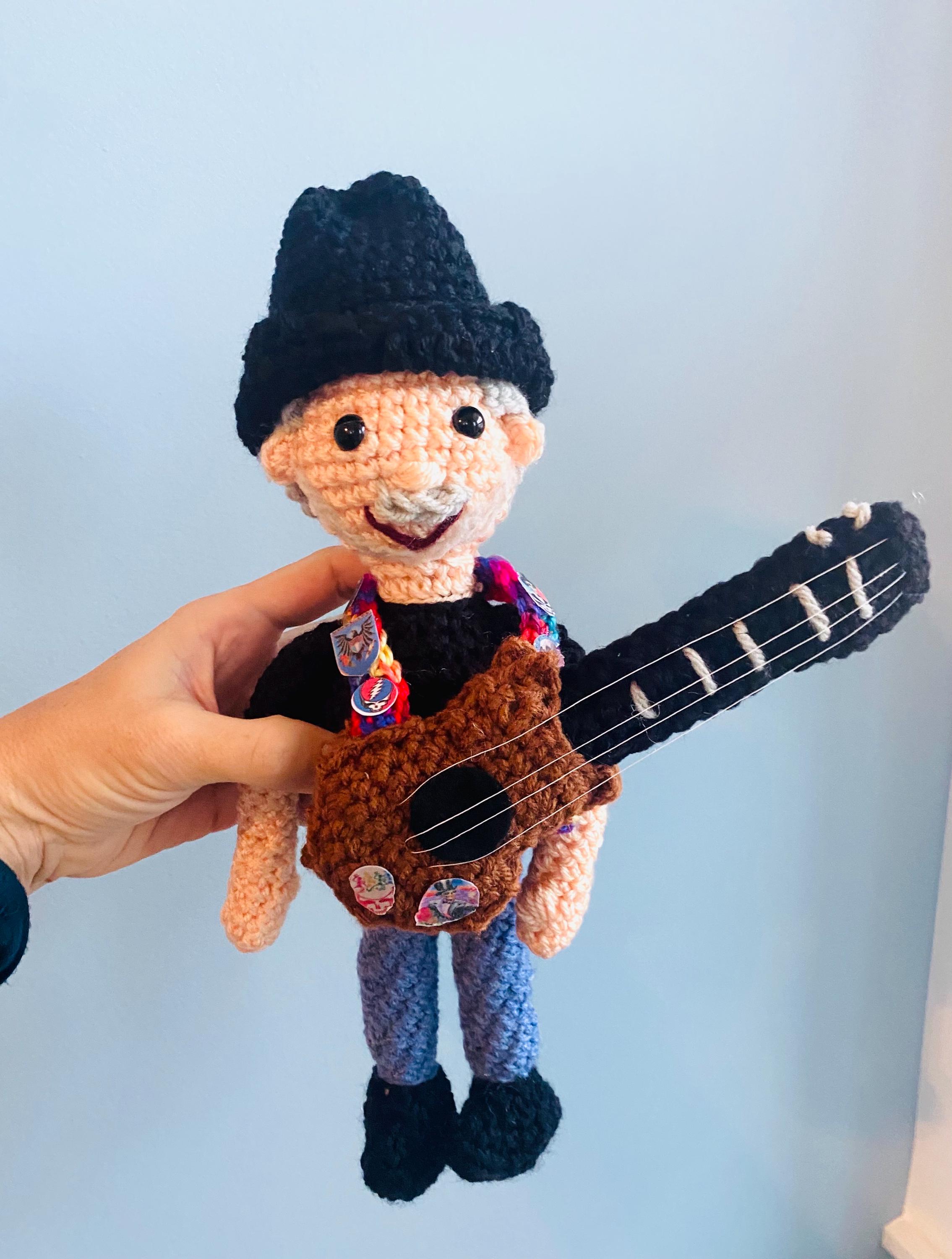 15 Grateful Dead Crochet Patterns for Bears, Blankets, Hoods, and Handmade Gifts 17 Bob Weir Inspired Doll Crochet Pattern