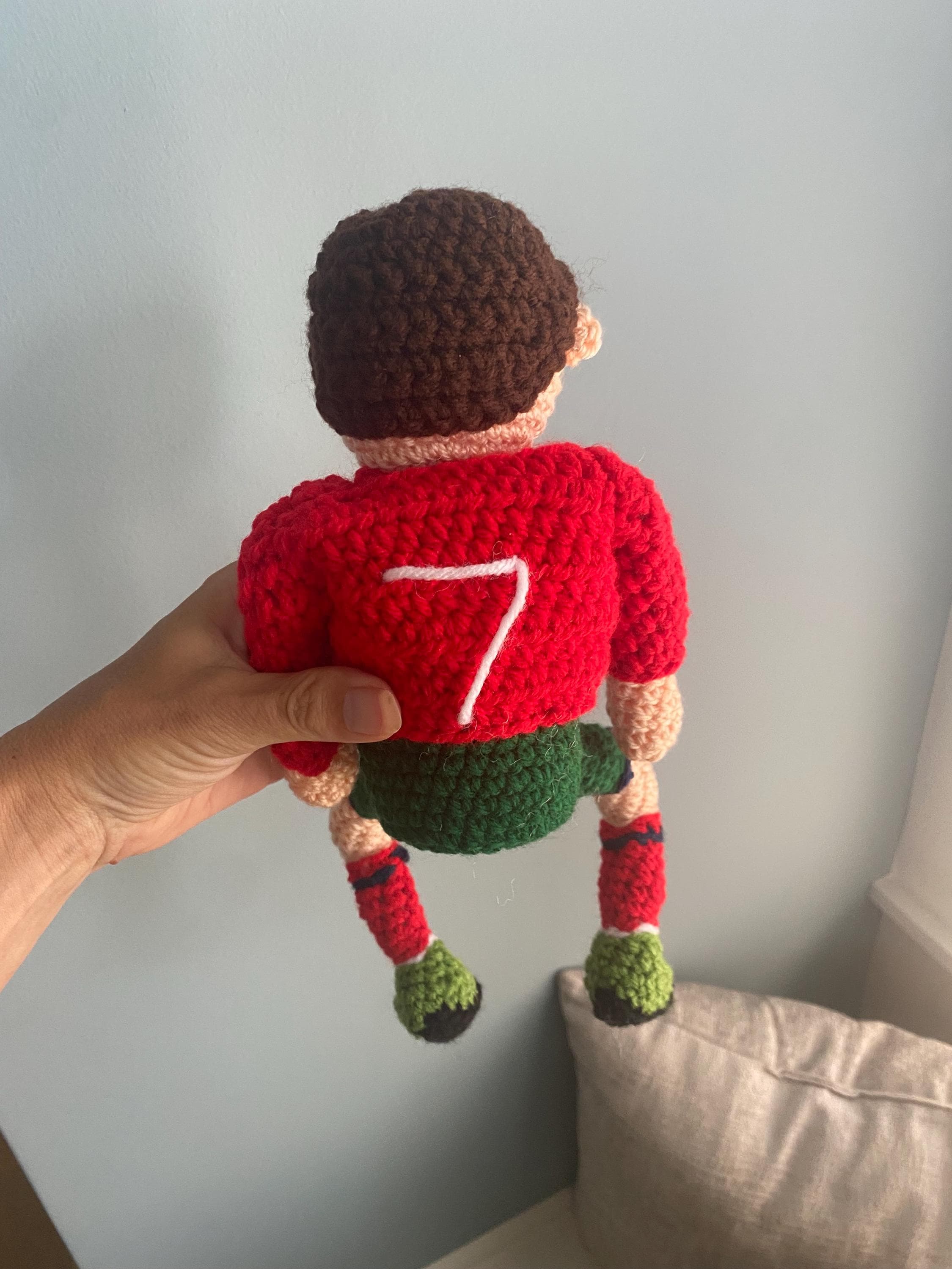 クリスティアーノ・ロナウド #7 サッカー選手ぬいぐるみ（型紙付き