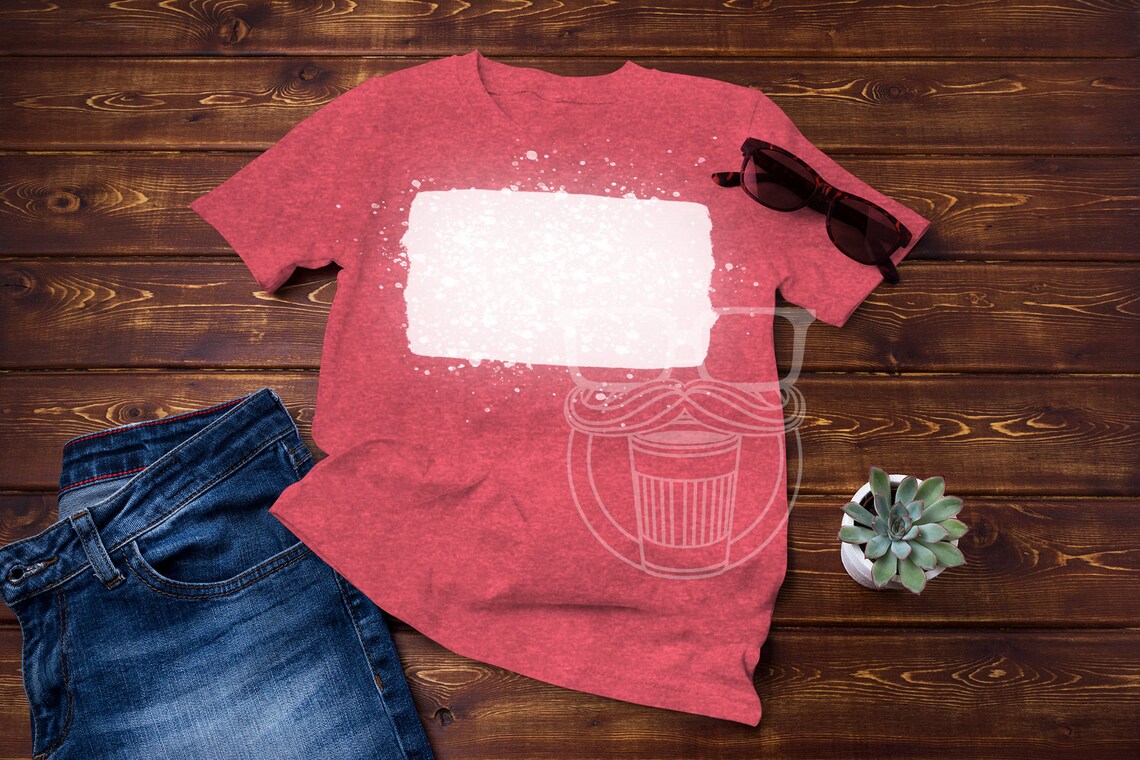bleached tee mockup
