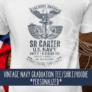 Custom Navy Boot Camp Graduation Shirt – Personalized PIR T-Shirt, Unisex Tee/Hoodie/Long Sleeve