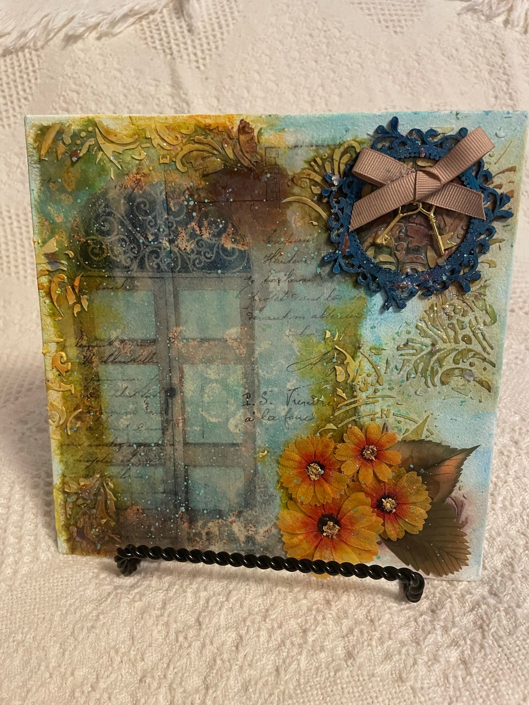 Mixed Media Art on Canvas - Theme Doors - Etsy