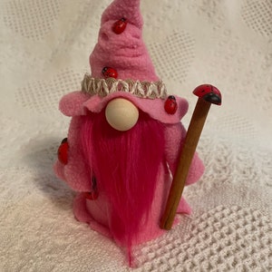 Forest Friends Gnome with ladybugs