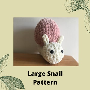 Large Snail Crochet Pattern