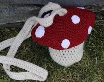 Crocheted Mushroom Bag