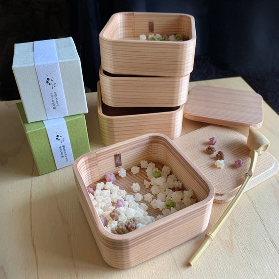 Japan GIFT SET MINI 3tier Cedar Bentwood Bento Box Etsy