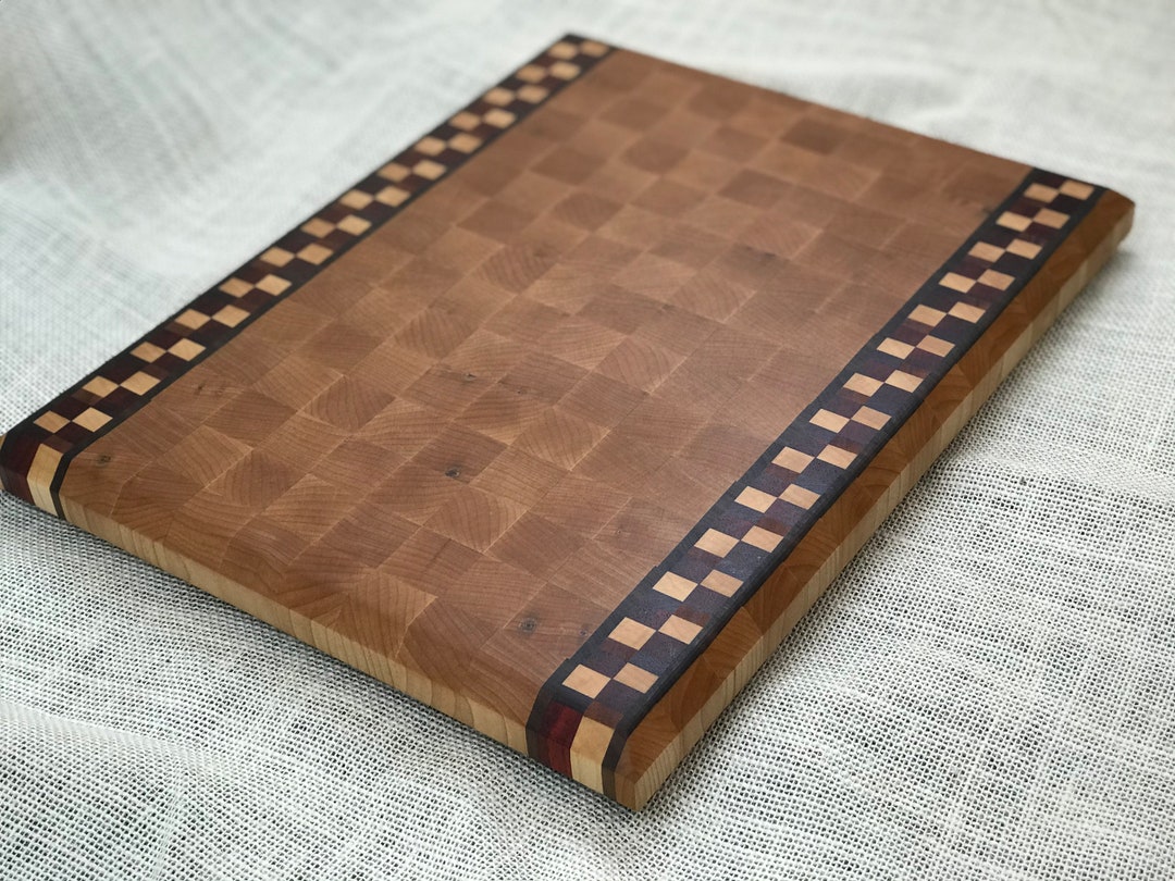 15.75x12x1.5 Custom End Grain Maple Cutting Board With 5 Etsy