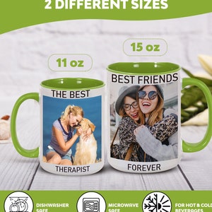 Customized Coffee Mug, Custom Valentines Gift, Personalized Mug, Photo Mug, Men and Women Birthday Gift, Mug with Picture, Customized Mug