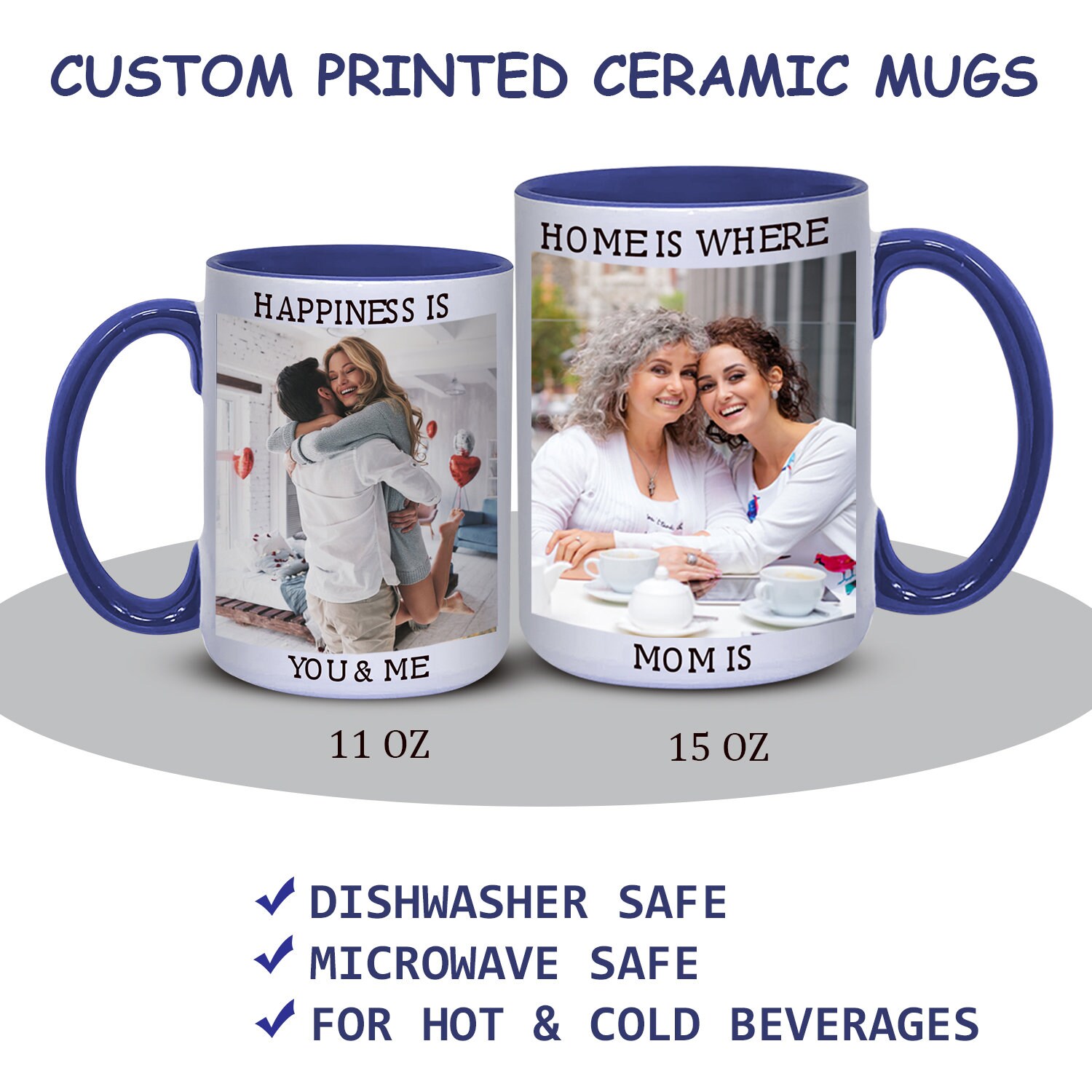 Customized Coffee Mug 11 Oz. Add Unique Custom Photo Etsy Australia