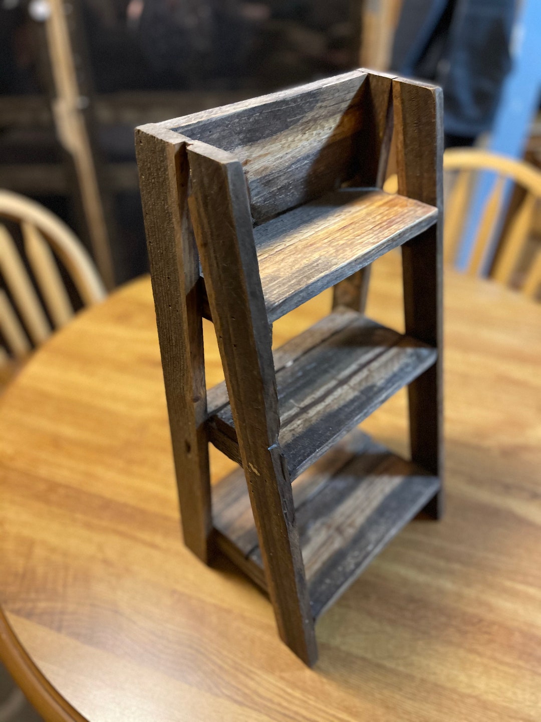 Mini Pallet Ladder Shelf Etsy