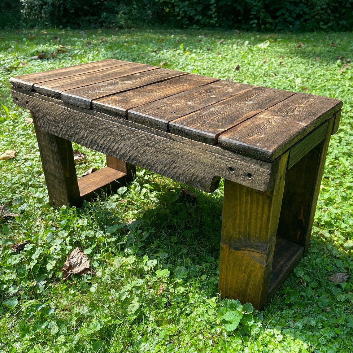 Indoor/outdoor Rustic Wooden Benches Entryway Bench Etsy