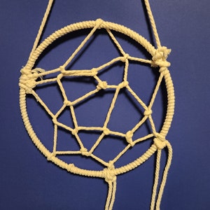 Beige Macrame Tree of Life  Wall Hanging
