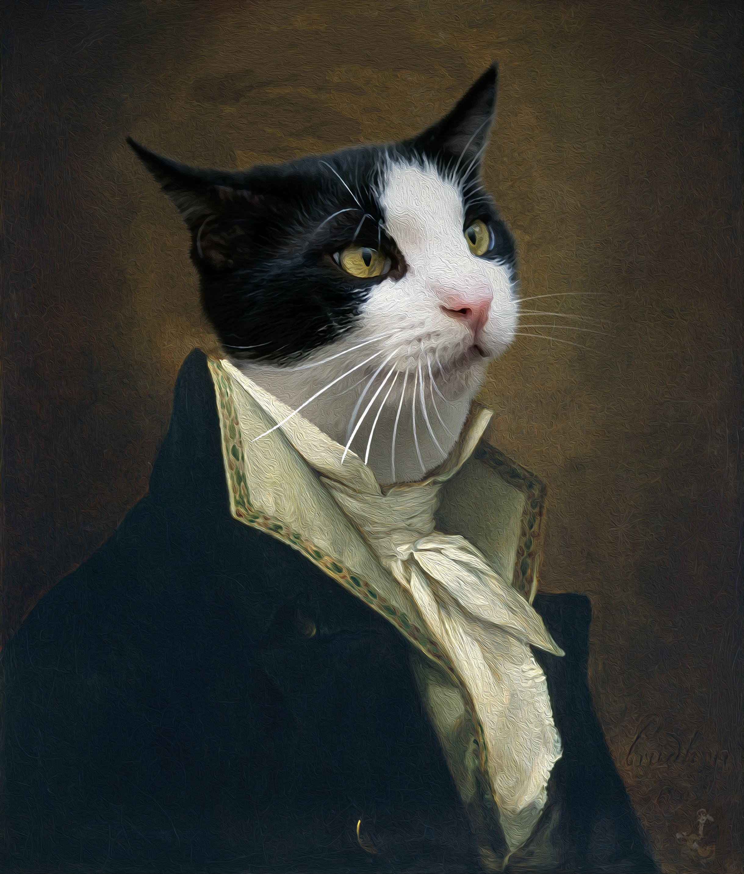 Custom Cat Portrait Custom Royal Cat Portrait Renaissance Etsy