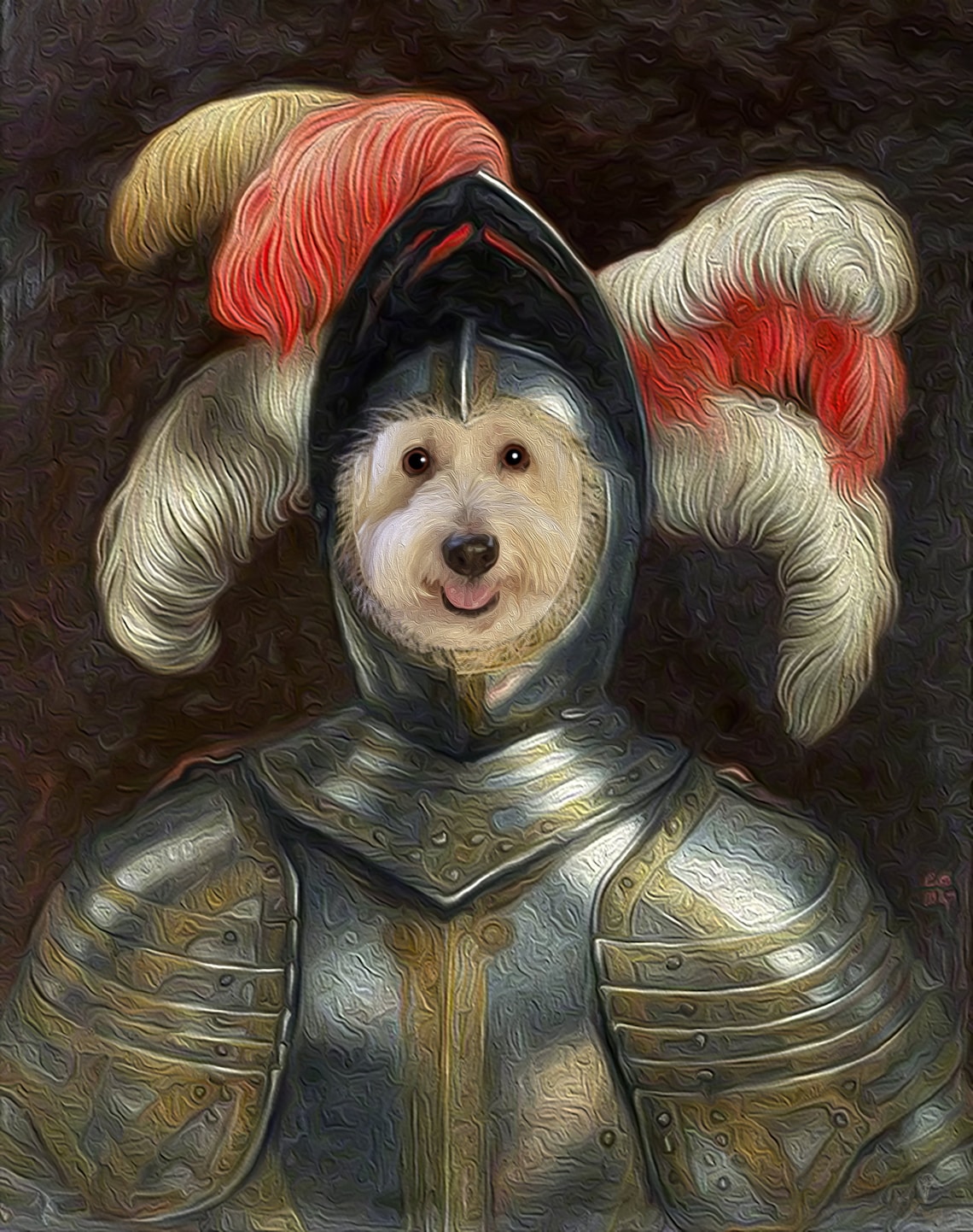 Custom Dog Painting Custom Regal Dog Portrait Renaissance Etsy