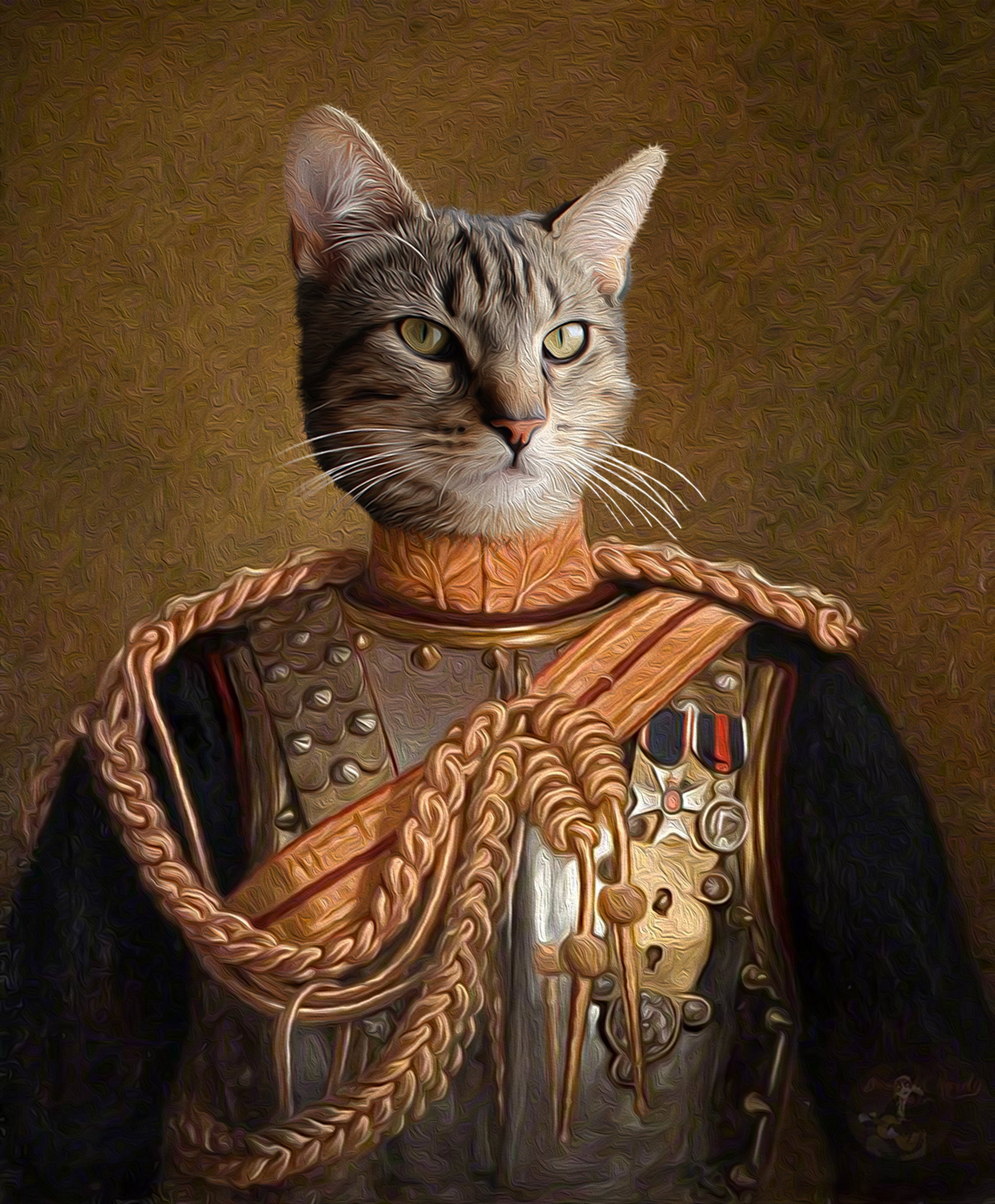 Custom Cat Portrait Royal Cat Portrait Custom Renaissance | Etsy