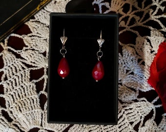 Boucles d'oreilles dormeuses "Carmilla" la vampire