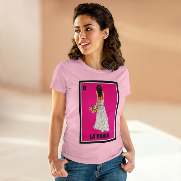 Loteria Shirt:  La Novia - Women's Midweight Cotton Tee