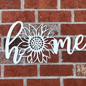Sunflower Metal Sign, Sunflower Home Decor, Flower Metal Decor, Living Room Decor, Sunflower Metal Wall Art, Sunflower Gift, Sunflower Home