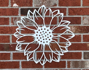 Sunflower Metal Sign, Sunflower Home Decor, Flower Metal Decor, Living Room Decor, Sunflower Metal Wall Art, Sunflower Gift, Sunflower Art