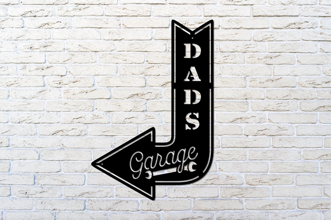Garage Sign, Dad Garage Sign, Gift for Dad, Gift for Husband, Metal ...