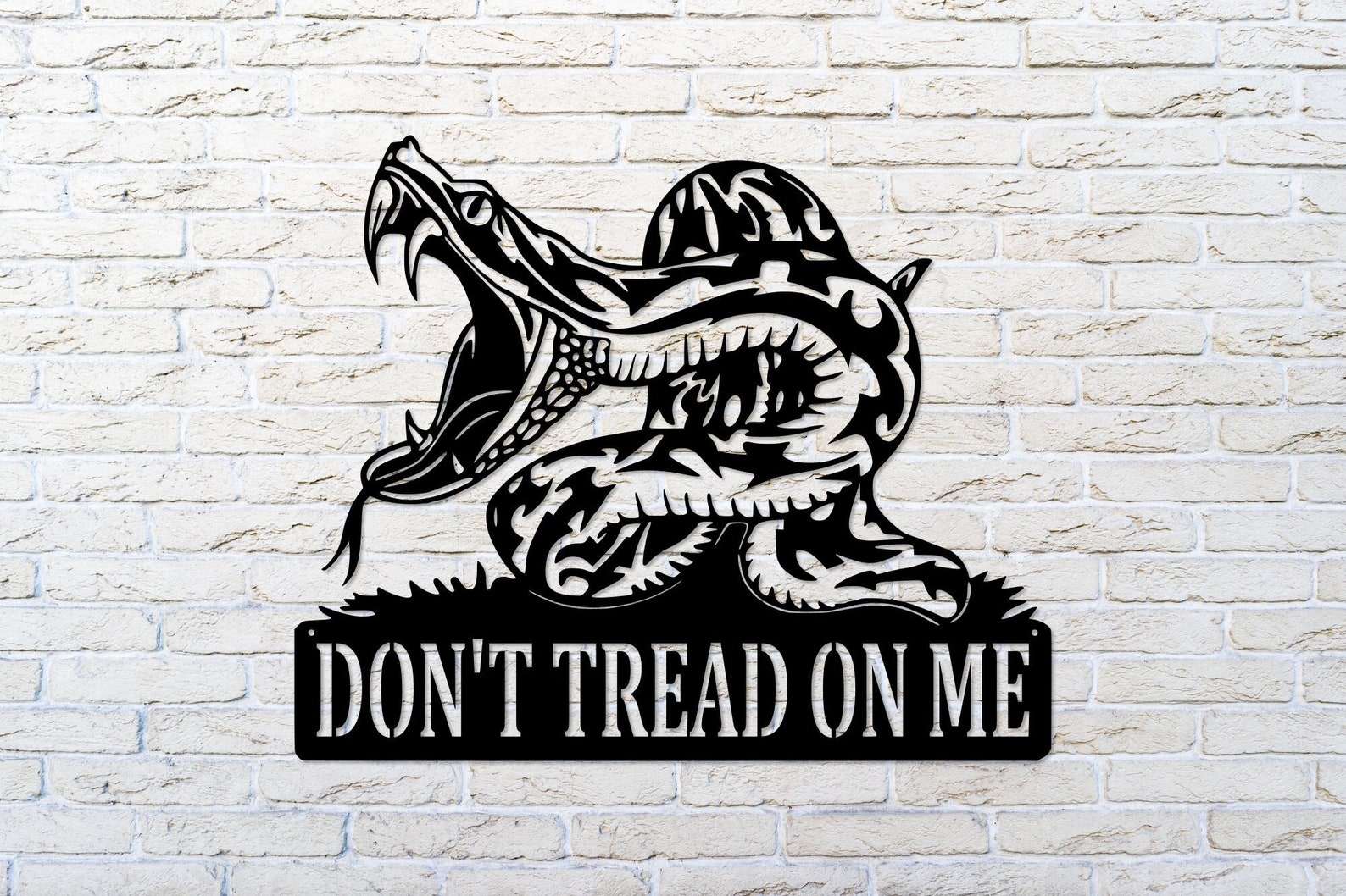 Don't Tread on Me Metal Sign Don't Tread on Me Snake - Etsy